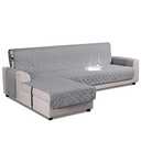 VANSOFY Upgraded Sectional Couch Covers 100% Waterproof L Shaped Sofa Slipcover Reversible Chaise Lounge Cover for Sectional Sofa Furniture Protector Cover for Pets Dog Cat(Large, Light Gray)