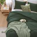 WRENSONGE Twin/Twin XL Comforter Set - 2 Pieces Deep Forest Comforter Prewashed Soft Lightweight for All Seasons,Fluffy Down Alternative Twin XL Comforter with 1 Pillow Sham