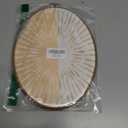 LKETW Boho Abstract Sunshine Oval Wall Art Decor, Neutral Abstract Minimalist Sunshine Oval Canvas Hanging Decor, Boho Wall Decorations for Home Bedroom Living Room, 8.6x11.4 Inch