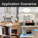 E12 LED Bulb C7 Base C35 Candelabra Bulb C37 Ceiling Fan Bulb Kx-2000 Replacement Bulb 120Volt for Sewing Machine Light Bulb,Dryer Bulb 8W(80W Halogen Equivalent) 4-Pack(Warm White 3000K)