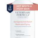 Veterinary Formula Clinical Care Hot Spot & Itch Relief Medicated Spray, 8oz  Easy to Use Spray for Dogs & Cats  Helps Alleviate Sensitive Skin, Scratching, and Licking of Coat (1 Pack)