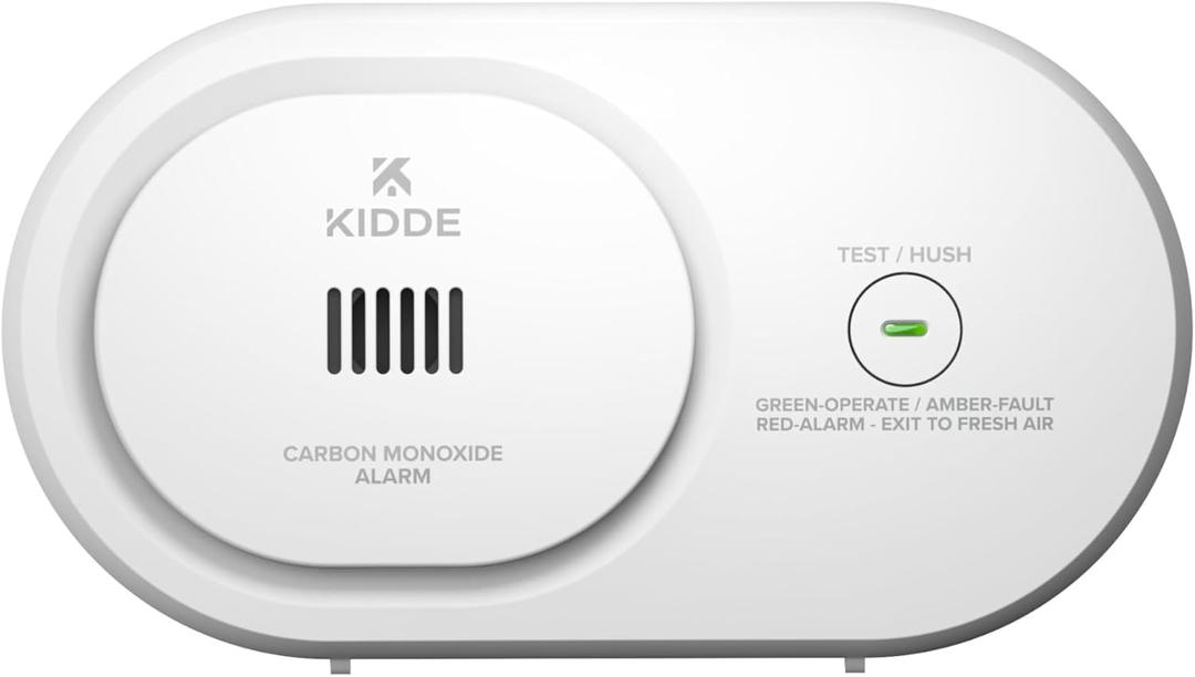 Kidde Carbon Monoxide Detector, AA Battery Powered, Portable for Travel or Home, 85 dB Alarm, LED Status Light Indicators, 5th Edition, COB