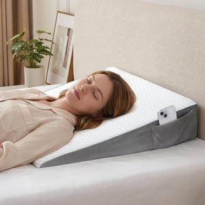 Vekkia Bed Wedge Pillow for Sleeping, 24"x24"x5.5" Pillow Wedge for Adults, 24"×24"×5.5"-Standard
