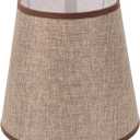 Lurrose Linen Fabric Lampshade Spider Desk Light Bulbs Side Tables Lamp Shade Small Tablecloth Replacement Lamp Shades Vintage Outdoor Accessories Floor Rice Office Substitute Bell Shaped