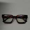 AIEYEZO Square Thick Frame Glasses for Women Men Fashion Blue Light Glasses Trendy Chic Computer Eyeglasses