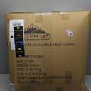 EAGLE PEAK Tufted Outdoor/Indoor High Back Patio Chair Cushions, Set of 2, Green