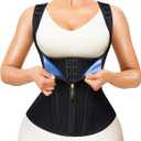 Junlan Waist Trainer for Women - Sauna Suit Sweat Vest for Working Out (Medium, Black)