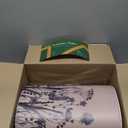 KIMODE Kitchen Anti-Fatigue Mats, Farmhouse Kitchen Rugs Sets of 2, Memory Foam Kitchen Mats for Floor, Waterproof Standing Mat for Sink, Laundry, Office, Desk Brown/Gray 17" x 59" + 17" x 29"