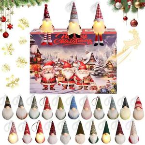 2025 Gnome Christmas Advent Calendar - 24 Days Countdown To Christmas, 24 Dwarf Decoration Blind Box Countdown Calendar, Contains Six Light-Up Dwarf Doll Collectible Toys 2025 Gnome Christmas Advent Calendar - 24 Days Countdown To Christmas, 24 Dwarf Decoration Blind Box Countdown Calendar, Contains Six Light-Up Dwarf Doll Collectible Toys