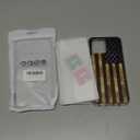 for Moto G 5G 2023 Case, Motorola G 5G 2023 Case with Tempered Glass Screen Protector, Full-Body Cute Clear Flag Pattern Protective Phone Cover Cases for Motorola Moto G 5G 2023 USA Flag