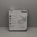 KOHLER 25876-0 Hyten 3" Height, Elevated Soft Close Round Toilet Seat, Contoured Seat with Grip-Tight Bumpers, Quick-Attach Hardware, White