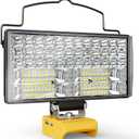 Ecarke LED Work Light Compatible with DeWALT 20V, 148W 14800LM Cordless Flashlight, 7" Battery Flood Light with Low Voltage Protect for Emergency, Job Site & Security Lighting, Battery Not Included