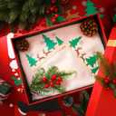 MorningRo 4 Pcs Christmas Door Frame Decoration Set Metal Santa Hat, Xmas Tree, Deer and Black Dog Wall Art Decor Christmas Corner Sign Bathroom Decor for Indoor Outdoor Door Window (Red and Green)