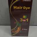 IIIMEIDU Hair Dye Shampoo 3 in 1 for Gray Hair, Herbal Ingredients Shampoo Burgundy Dye for Women Men, Grey Coverage 500ml 1