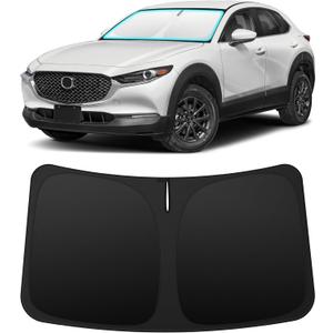 INSAUTO Custom Fit Windshield Sun Shade Accessories for Mazda CX30 CX-30 2020-2026, Foldable Front Window Sunshade, UV & Heat Reflector, Keeps Interior Cool, Includes Storage Bag