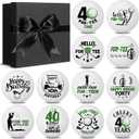 Seenelling 12 Pcs Happy Birthday Golf Ball Funny Christmas Novelty Gift for Dad Mom Coworker Employee Husband Grandpa Golfers Lovers Birthday