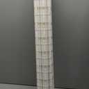 LazBlinds No Tools No Drill Cordless Bamboo Roman Shades, Light Filtering Window Treatment, Roll Up Bamboo Blinds for Window 33'' W x 64'' H, Whitewash B