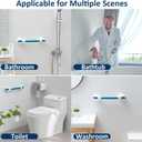 TAILI Shower Grab Bar 2 Pack Suction Grab Bars for Bathtubs and Showers, Heavy Duty Shower Handle Removable Bathroom Safety Grip for Seniors and Elderly, Shower Handrails No Drilling Waterproof, Blue