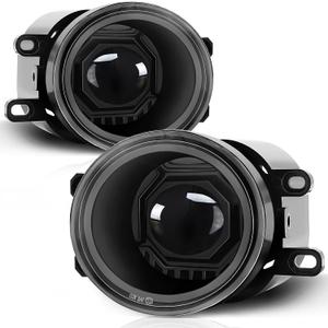 Round LED Fog Lights Assembly for 2016-2023 Toyota Tacoma, 2014-2023 4Runner, 2014-2019 Tundra, 2007-2014 Camry, 2006-2012 RAV4, 2006-2013 Yaris, 2008-2013 Lexus IS-F, Front Bumper Driving Lamp