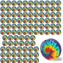 Lenwen 50 Pcs Rainbow Yoyos Beginners Metal Yo Yo with Colorful Designs Adults Birthday Party Favors, Holiday Stocking Fillers, Classroom Prizes (Rainbow)