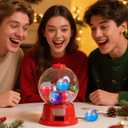 Cabilock 50Pc 1.77 Inch Fillable Empty Round Plastic Capsules for Vending Machines Party Favors DIY Storage Containers for Crafts Candy Holders