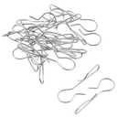 16PCS Multifunctional Metal Small S Hooks Stainless Steel Storage Rack S Hooks 1.57x0.82x0.37 inches for Hanging Kitchen Cookware Cubic Hanging Hooks