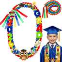 DECYOOL Kindergarten Graduation Leis Class of 2026 47.2 Inch Double Braided Preschool Graduation Ribbon Leis for Kindergarten Graduate Boys Girls