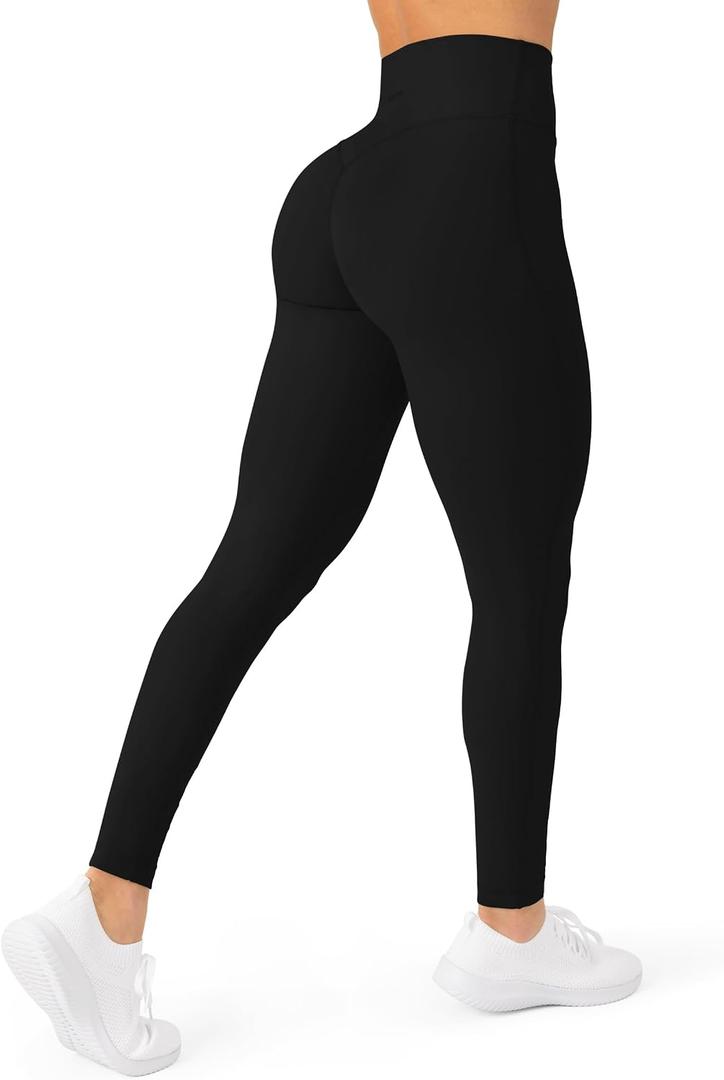 PAVOI ACTIVE Buttery Soft Workout Leggings for Women - High Waisted No Front Seam Gym Leggings Yoga Pants - FlexFlow, S