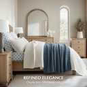 EVERGRACEHOME Chunky Chenille Knit Throw Blanket for Couch, Soft Luxurious Moss Stitch Blankets for Bed, Cozy Decorative Farmhouse Knitted Throws for Sofa, Stormy Blue, 50" x 60"