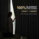 MIULEE Linen 100% Blackout Curtains 108 Inch Long 2 Panels, Back Tab Pinch Pleat Hook Belt Clip Rings Thermal Insulated Drapes for Bedroom Living Room Ivory Natural Farmhouse Black Out Window Curtains