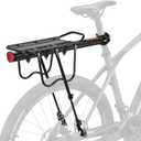 ROCKBROS Rear Bike Rack Bicycle Cargo Rack Full Quick Release Adjustable Bicycle Carrier Bike Luggage Rack for Back of Bike Aluminum Alloy 115 lbs Capacity Bike Accessories Black