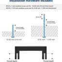 JOY DECOR 10 Pack Kitchen Cabinet Pulls with 3 Inch Hole Center, Matte Black Stainless Steel Cabinet Handles, Kitchen Drawer Pulls Hardware