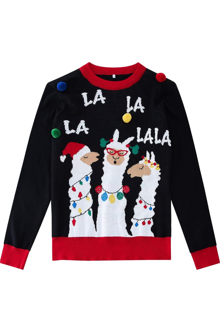 Lovefairy Kids Ugly Christmas Sweater Girls Boys Funny Tacky Novelty Knit Pullover for Xmas 140