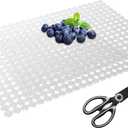 Kitchen Sink Mat for Stainless Steel/Ceramic Sinks,2 Pack Sink Protectors for Kitchen Sink with Scissors, Fast Draining,Easy to Clean,DIY Cut,15.7 X 11.8 Inch(Transparent)