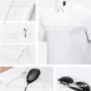 Haimont Men's Tactical Polo Shirts Performance Short and Long Sleeve Golf Collared T-Shirt for Outdoor Hiking (White), Large