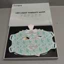 7-Color LED Light Therapy Mask, Wireless Green Silicone Face Mask for Red Light Therapy, Infrared, Blue Light, and Skin Rejuvenation, Adjustable Brightness & Skin Treatment, Green