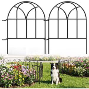 19 Pack Garden Fence Panels - 20.58ft x 17in (H) Garden Fence Animal Barrier Metal Fencing for Yard Decorative Garden Border Edging for Dogs No Dig Dog Fence for Outdoor Decor Flower Bed