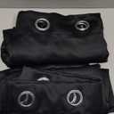 LEMOMO Blackout Curtains 52 x 84 inches Long Black Curtains Set of 2 Panels Thermal Insulated Room Darkening Curtains for Bedroom