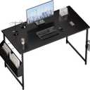 Pamray 47 Inch Computer Desk for Small Spaces with Storage Bag, Home Office Work Desk with Headphone Hook, Small Office Desk Study Writing Table
