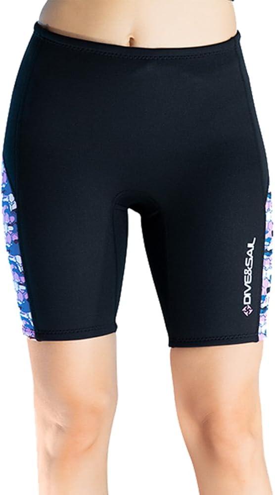 Wetsuit Pant Neoprene Pants for Women Men 3MM Snorkeling Scuba Long Pant Leggings, 2MM 1.5MM Diving Swim Tights Pants Wetsuits Shorts Sun Protection for Surfing Cold (2MM Women Black, Small)