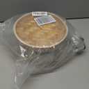 Prime Home Direct Bamboo Steamer Basket 8Inch | 2Tier Steamer for Cooking | 50 Liners | Small Instant Steaming Cookware Asian Food, Bao Buns, Chinese, Dim Sum, Dumpling, Rice, Vegetable Steam Pot