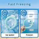 Reusable Cooling Neck Wrap for Hot Weather, Neck Cooling Tube, Adjustable Cold Therapy Wrap for Outdoor Sports, Golf, Gardening, Transparent PVC with 6Hrs Cooling, Adult & Youth (Green)