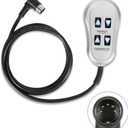 MLSK13-B3 4 Button 5 Pin Lift Chair Remote, Power Recliner Hand Controller with Backlight, Prong Remote Hand Control for Electric Lift Recliners and Sofas