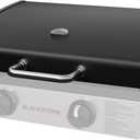 Upgrade Hinged Lid with Thermometer for Blackstone 1666 22" Omnivore Griddle (2024 Model), Powder Coated Steel Grill Hard Cover Flat Top Lid w/Handle for Blackstone 2203 1666 2205 Tabletop Griddle