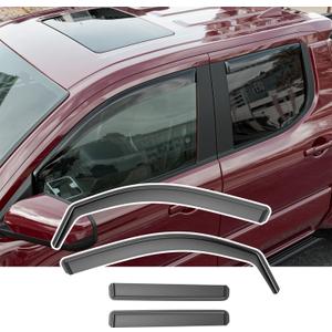Side Window Visor Deflector Compatible with 2024-2026 Toyota Tacoma Visor Trim Cover Replacement for 2024-2026 Toyota Tacoma Accessories(Compatible with 2024-2026 Tacoma)