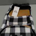 ASENKU Dog Winter Coat, Fleece Doggie Jacket Plaid Reversible Vest Waterproof Windproof Cold Weather Clothes for Small Medium Large Dogs (L, White)