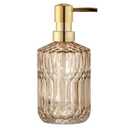 YunNasi Soap Dispenser with Pump, Refillable Liquid Hand Soap Dish Soap Dispensers for Bathroom Counter, Kitchen Sink (Amber)