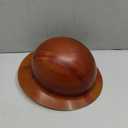 AFP Fiber Full Brim Hard Hat | 6 Point Ratchet Suspension | OSHA & ANSI Rated (Natural Tan)