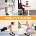 Trobing Standing Desk Mat Balance Board with Rollerball, Wooden Wobble Anti Fatigue Mat Balance Board for Standing Desk, Home Office Non-Slip Comfort Floor Mat to Relieve Foot, Knee, and Back Pain