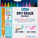 Crayola Take Note Dry Erase Markers for School (12ct) Teacher Supplies, Chisel Tip Whiteboard Markers, Essential Classroom Must Haves, Low Odor